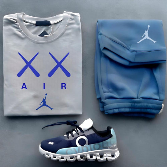 تيشيرت + شورت  AJ BLUE